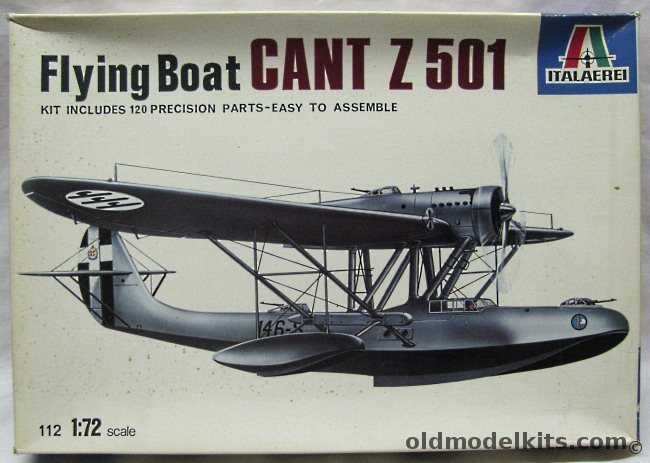 Italaerei 1/72 Cant Z501 - CRDA Z-501 Gabbiano - Italian Air Force Pre War and Wartime Versions / Spanish Civil War Nationalist /, 112 plastic model kit